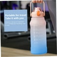 thumbnail image 4 of Botella de agua, botella de bebida deportiva gratuita con marca de tiempo y cubierta de bloqueo, botella de agua de plástico a prueba de fugas (rosa azul, 2 L), 4 of 5