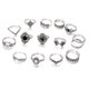 thumbnail image 2 of 15 unids/set Bohemia flor anillo mujer geométrico nudillo dedo anillos joyería Tmvgtek Para estrenar, 2 of 6