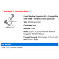 thumbnail image 2 of Front Window Regulator Kit - Compatible with 2004 - 2012 Chevy Colorado 2005 2006 2007 2008 2009 2010 2011, 2 of 2