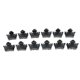 thumbnail image 2 of Pinzas para el cabellero de Resina Clásica para Mujer, 24x, Pinzas de Plástico, Pinzas para el cabellero, Accesorios para El Cabello Negro Yinane  Mini Crown Garras de pelo, 2 of 8