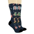 thumbnail image 2 of ThisWear Fun Christmas Socks Cute Dinosaurs in Ugly Sweaters Secret Santa Socks 12-Pairs Novelty Crew Socks, 2 of 5