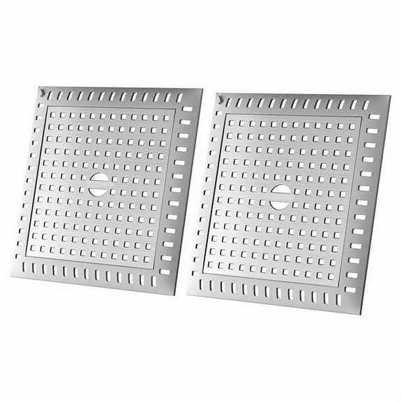 2 x Drain Hair Catcher-Silver & Gray