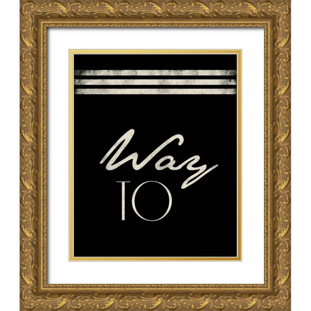 Grey Jace 15x18 Gold Ornate Wood Framed with Double Matting Museum Art Print Titled - way_to