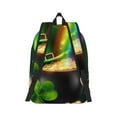 thumbnail image 2 of Naloa St. Patrick's Day4 Canvas Backpack for Men Women Rucksack Casual Travel Daypack College Tote Satchel Bookbag for Teens-Medium, 2 of 6
