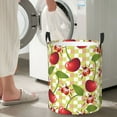 thumbnail image 6 of Uemuo Cherries and Ladybirds Pattern Circular Laundry Hamper Basket with handles,Collapsible laundry basket,Large capacity laundry hamper,Laundry Organizer-Medium, 6 of 8