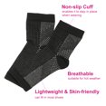 thumbnail image 3 of 1 Pair Arch Support Socks for Plantar Fasciitis Compression Foot, 3 of 8