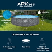 Bestway Above Ground Pool APX 365 Metal Frame - Sand Filter Pump and Ladder - 18 x 52 in