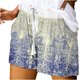 thumbnail image 1 of Mujeres Pantalones Cortos con Bolsillos Impresos Detalle Vendaje, Casual Y Suelto Ajuste Pantalones Cortos de las Mujeres para el Verano, 1 of 5