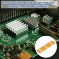 thumbnail image 6 of Uxcell M.2 2280 Nvme SSD Heatsink, Radiator Cooler Aluminum Heat Sink Cooling Fin with Thermal Pad/Tape/Rubber Ring Gold 70x22x3mm 2, 6 of 7
