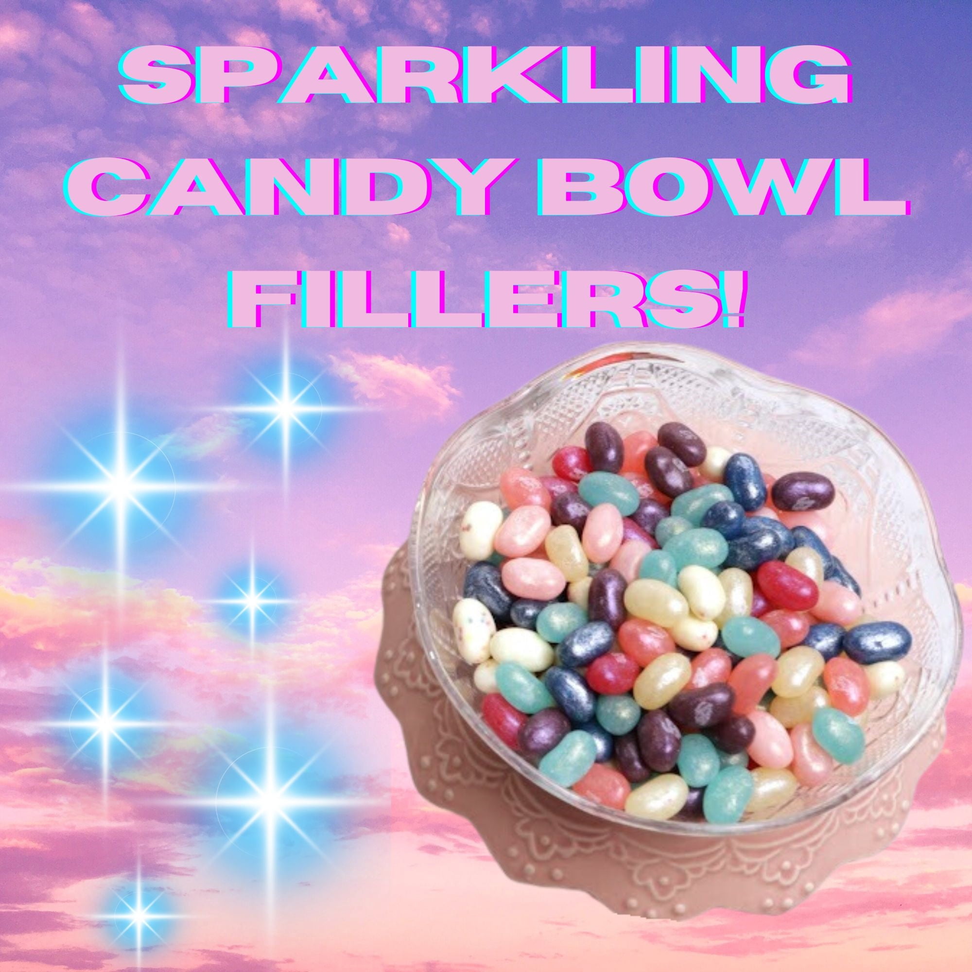 Unicorn Mix Birthday Party Jelly Beans, Pack of 3, 3.5 Ounces per Bag
