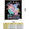 thumbnail image 2 of Just A Girl Who Loves Dinosaurs Blanket Cute Dinosaurs Decor Throw Blanket Gifts for Girls Super Warm Soft Plush Lightweight Fleece Flannel Blanket Winter Bedding Blanket for Kids Adults Women, 2 of 7
