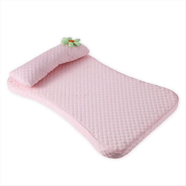 Cama Gruesa para Perros, Desmontable, con Colchón Refrescante para Gatos, Sofá de Seda Helada con Flores y Cojín de Esponja Elástica para Verano con Almohada.