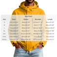thumbnail image 6 of FRSASU Men's Hooded Rain Jacket, Water‑Resistant Zip Up Outdoor Windbreaker Jacket with Multiple Pockets Yellow, 6 of 6