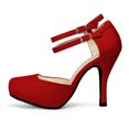 thumbnail image 4 of Dream Pairs Women's Classy Mary Jane Double Ankle Strap Almond Toe High Heel Dress Shoes Office-02, 4 of 4
