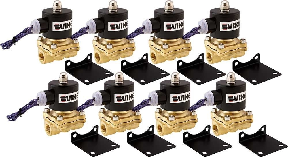 Vixen Air 3/8" NPT Air Ride Suspension High Flow Electric Air Valve Solenoid 250 Psi 2 Pack With One 3 8 Flow Dump Control Valve Vxf4038m 2 - View #2