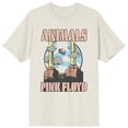 thumbnail image 6 of Pink Floyd Animals Waterprint Crew Neck Short Sleeve Tofu Men's T-shirt-XL, 6 of 7