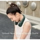 thumbnail image 2 of Jisulife Neck Fan, Personal Portable Fan, Portable Bladeless Fan, 3 Speeds Rechargeable Green, 2 of 5