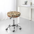 thumbnail image 6 of KLL Animal Truck Round Bar Chair Cushion Cover 12 inch ,Bar Stool Protector with Elastic, Soft Washable, 6 of 6