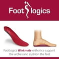 thumbnail image 3 of Footlogics Full-Length Workwear Orthotic Shoe Insoles with Mild Arch Support for Tired, Aching Feet, Foot Pain, Supination - Workmate, Pair, S, 3 of 8