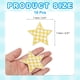 thumbnail image 2 of Uxcell 18 Pcs Parches Bordados en Forma de Estrella a Cuadros para Planchar, Aplicaciones para Coser en Chaquetas, Colección de Ropa, Vestidos, Sombreros, Jeans, Accesorios de DIY, Amarillo/Blanco, 2 of 6