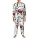 thumbnail image 3 of Balery Monkey Pijama para Hombre de Dos Piezas con Manga Larga, Conjunto de Dormir y Descanso Suave con Bolsillos-Medium, 3 of 7