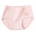 thumbnail image 3 of HUPOM Period Underwear For Women Silk Underwear For Women Low waist Elastic Waist Solid Thong Pink L, 3 of 9