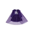 thumbnail image 1 of Gupgi Ensemble de Robes d'Halloween pour Filles, 1 2 3 4 5 6 Ans Robe à Manches Longues Imprimé Squelette + Châle en Tulle à Sequins, 1 of 9
