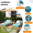 thumbnail image 2 of Cojín para Chaise Lounge Sundale Exterior Olefina Turquesa 180x53x15 cm, 2 of 8