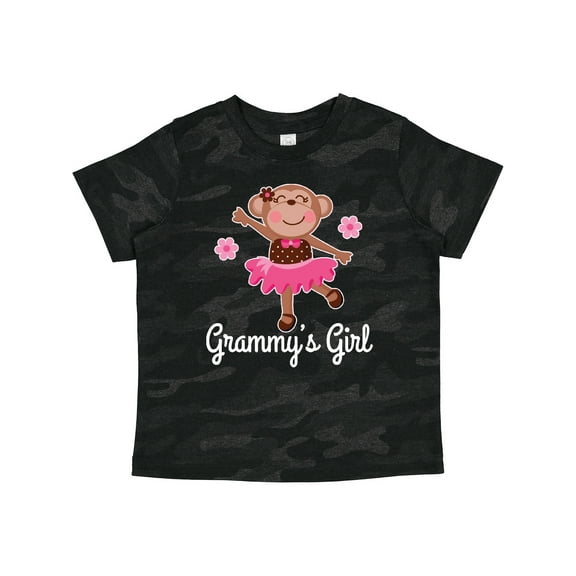 Inktastic Grammy Girl Ballerina Monkey Girls Toddler T-Shirt