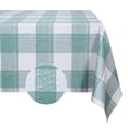 thumbnail image 1 of Table Cloth 140*220cm, Rectangular Tablecloth for Home Decor, Blue&gray Water and oil repellent Farmhouse Tablecloth or Modern Outdoor Table Cover for Kitchen Decor, 1 of 5