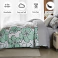 thumbnail image 3 of Flymme King Size Comforter Sets,7 Pieces Bed in a Bag King Floral Bed Sets ,Soft Microfiber Green Bedding Sets for Man Women Bedroom Decor, 3 of 8