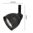 thumbnail image 5 of Benjara BM220745 Round Metal Mesh Shade Track Light Head & Frame, Black, 5 of 5