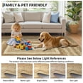 thumbnail image 5 of Garvee 8'x10' Modern Braided Printed Area Rug Washable Accent Carpet, Non-Slip Bordered Indoor Rugs Foldable Low Pile Floor Cover for Living Room Bedroom Home Office, Linen, 5 of 8