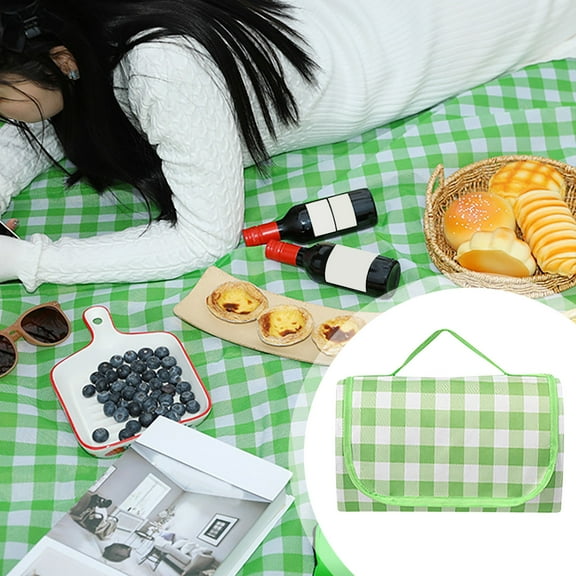 BiFandian Outdoor Picnic Blanket, Foldable Waterproof Sand Beach Mat, Portable Picnic Pad for Beach, Camping, Hiking, Travel, Family Concerts