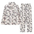 thumbnail image 1 of Womens Kawaii Hello Kitty Printed Pajamas Tops+pants Two-piece Set Sleepwear Nightwear Outfits Home Clothes Gifts -NMAOV, 1 of 5