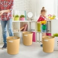 thumbnail image 5 of Stylish Large Capacity Open Top Can For Kitchen Living Room And Bathroom Easy Use Sleek Design 3PCS, 5 of 5