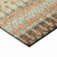 thumbnail image 2 of Bravado Indoor/Outdoor Brown Ikat 8' Round Non-Skid Area Rug, 2 of 5