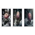 thumbnail image 2 of Designart "Pink Peony in Winter Bloom I" Floral & Botanical Framed Wall Art Set Of 3 - Pink Peonies Frame Canvas Set For Living Room Decor, 2 of 6