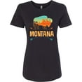 thumbnail image 3 of Inktastic Montana Buffalo Silhouette Women's T-Shirt, 3 of 5
