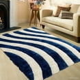 thumbnail image 2 of Allstar Rugs Allstar Modern 3D Wavy Line Design Rug White 4' 11"x6' 11" 5' x 8', 2 of 5