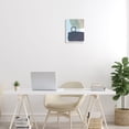 thumbnail image 2 of Stupell Industries Modern Contemporary Sleek Blue Geometric Shapes Wood Wall Art, 13 x 19, Design by Urban Epiphany, 2 of 5
