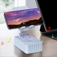 thumbnail image 4 of Magnetic Foldable Phone Stand Bluetooth Speaker Power Bank 3 in 1 Multifunctional Wireless Audio Charging Dock Adjustable Angle Gift for Desk Office Travel Hands Free Viewing Portable, 4 of 5