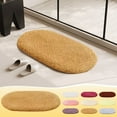 thumbnail image 5 of Indoor doormats Floor mat, oval shaped, living room carpet, entrance door, bedroom floor mat, bathroom mat, absorbent floor mat, 23.62x35.43 inches, 5 of 8