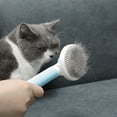 thumbnail image 7 of MASBRILL Cat Dog Brush for Shedding, Self Cleaning Slicker Brush,  Grooming Removes Loose Undercoat and Tangled Hair Grooming Comb -Blue, 7 of 7