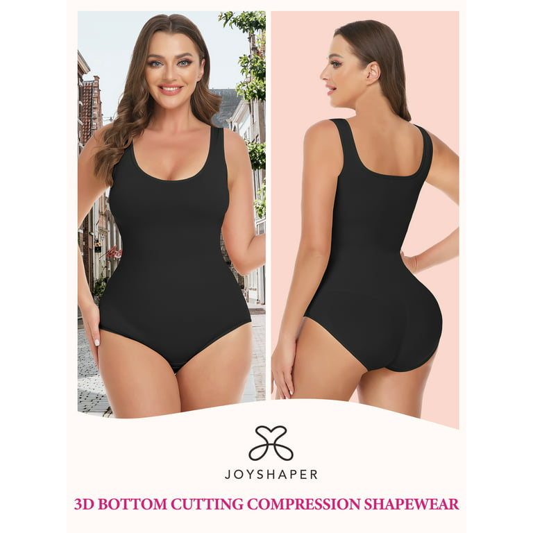 JOYSHAPER Backless Bodysuit Shapewear Thong Body Shaper Basic Low Back  Bodysuit for Women Compression Tank Top Black S at  Women's Clothing  store