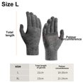 thumbnail image 2 of Guantes de invierno para hombres y mujeres, guantes cálidos para pantalla táctil para clima frío, puños elásticos, tejido elástico 1045, 2 of 5