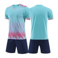 thumbnail image 1 of EnJoCho Boys Football Set Kids Baseball 2 Piece Outfits School PE Gym Athletic Sweatsuits Summer Short Sleeve Compression Shirt Shorts Set, 1 of 5