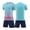Sky Blue, variant on EnJoCho Boys Football Set Kids Baseball 2 Piece Outfits School PE Gym Athletic Sweatsuits Summer Short Sleeve Compression Shirt Shorts Set