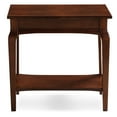 thumbnail image 6 of Leick Home Solid Wood Stratus Narrow Side Table with Shelf, Heartwood Cherry, 6 of 17