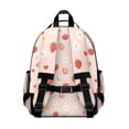 thumbnail image 3 of Strawberry and Slice Pink Pattern Cute School Backpack Bag for School with Padded Back and Adjustable Shoulder Straps 15.25"x11.5"x5.25", 3 of 5